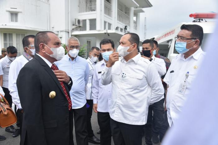 Lounching Mobil PCR Kabupaten Batu Bara, Gubsu Edy Rahmayadi : Penanganan Covid-19 Di Sumut Haruslah Bergotongroyong Dengan Daerah
