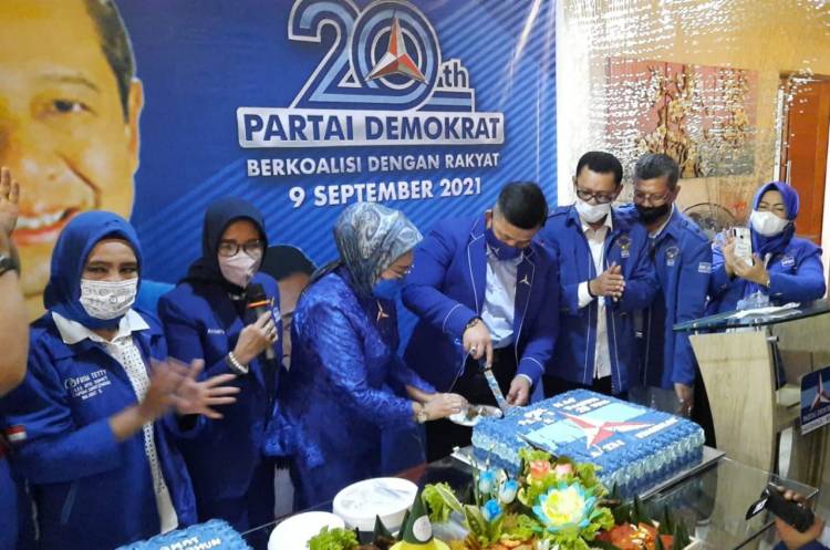 DPD Partai Demokrat Sumut Gelar Perayaan HUT Dua Dekade Partai Demokrat Secara Sederhana dan Mengikuti Prokes