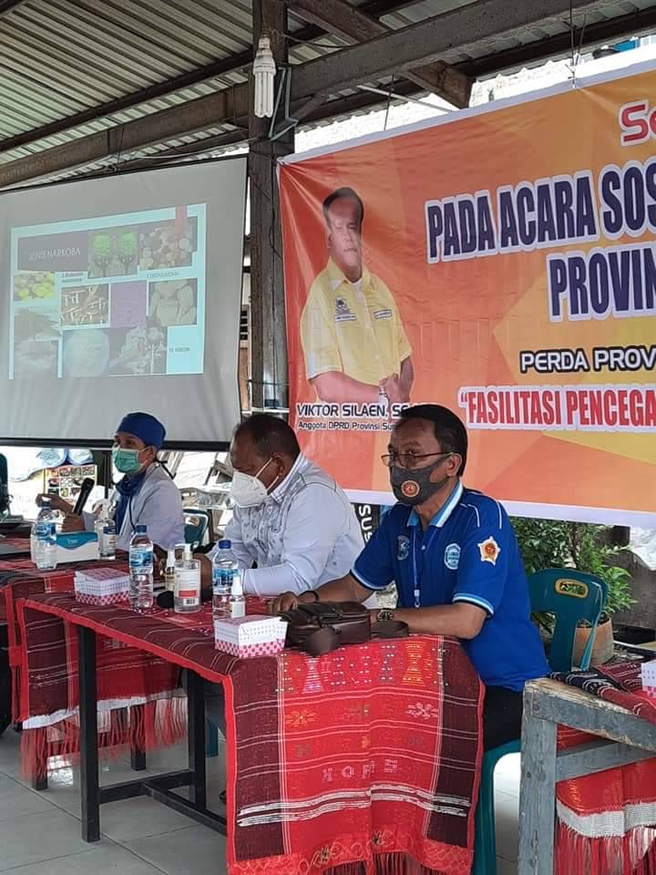 Anggota DPRD Provsu Viktor Silaen, SE, MM Tegaskan Kabupaten Toba Harus Steril Narkoba