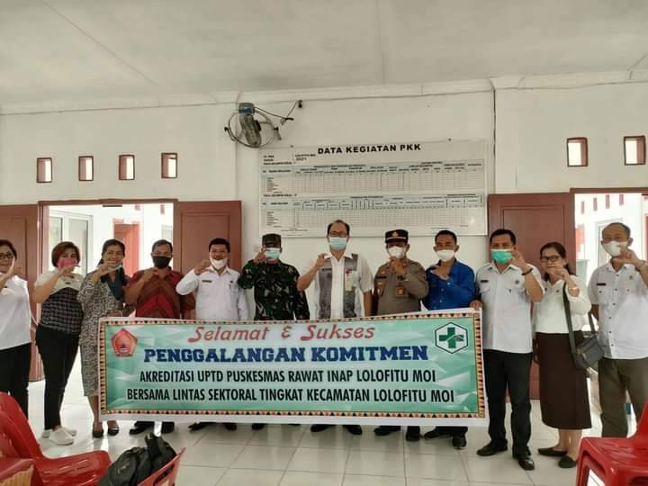 UPTD Puskesmas Rawat Inap Lolofitu Moi Gelar Lokakarya Mini Lintas Sektoral Dan Penggalangan Komitmen Akreditasi