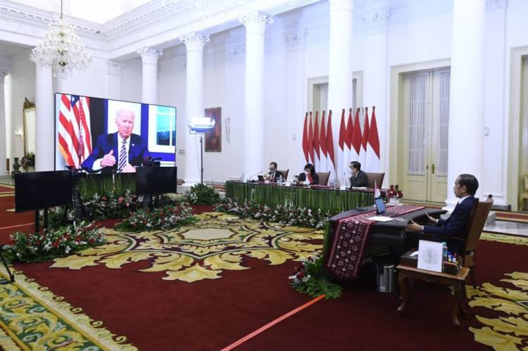 Presiden Jokowi Hadiri Pertemuan MEF 2021 secara Virtual