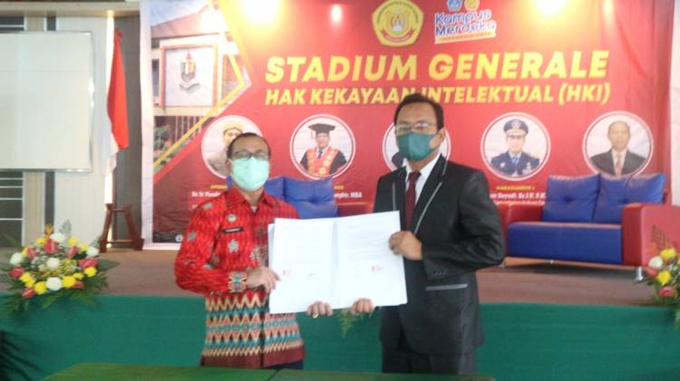 Kerjasama Kanwil Kemenkumham Sumut, Sahata Manalu Dilantik Sebagai Ketua Sentra HKI Unika Medan