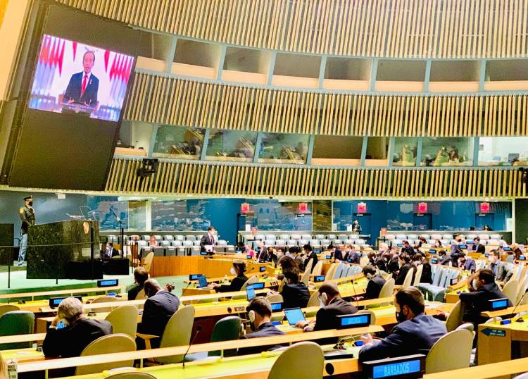 Pidato di Sidang Umum PBB, Presiden Jokowi Sampaikan Pandangan Soal Pandemi hingga Perdamaian Dunia