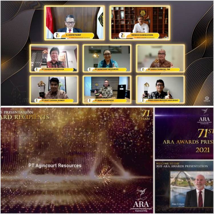 Agincourt Resources Raih Empat Penghargaan di Tingkat Nasional & Internasional