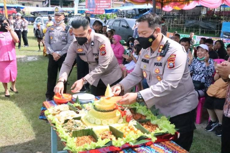 Hari Lalu Lintas  Bhayangkara Ke-67, Polres Humbahas Syukuran di Adakan di Tanah Lapang Merdeka Doloksanggul