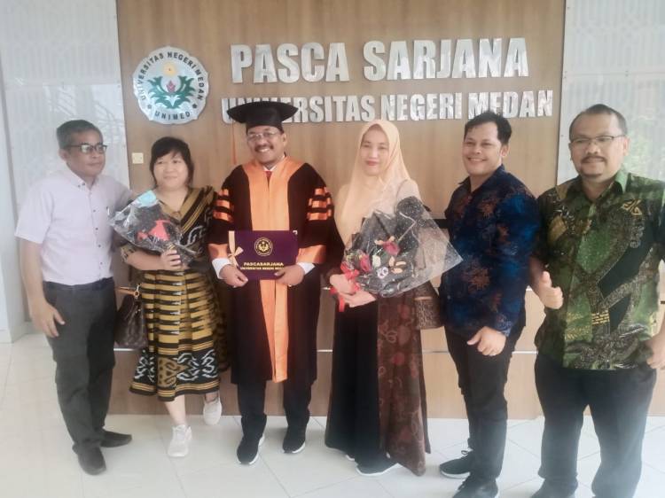 Pertahankan Disertasinya di S3 Unimed, Illyas S Sitorus Tegaskan bahwa Pengembangan Model Manajemen Pendidikan dan Pelatihan Guru Berbasis E-Mentoring Sangat Penting dan Signifikan