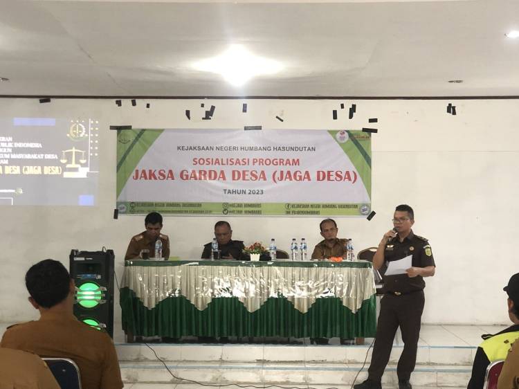 Kejaksaan Negeri Humbang Hasundutan Adakan Sosialisasi Program Jaksa Garda Desa