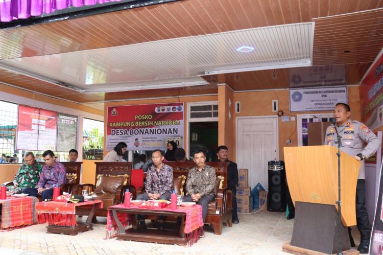 Polres Humbahas Menginisiasi Posko Kampung Bersih Dari Narkoba