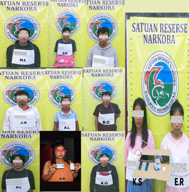 Hanya Dalam Sepekan, Polres Humbahas Berhasil Ringkus 11 Orang Penyalahguna Narkoba