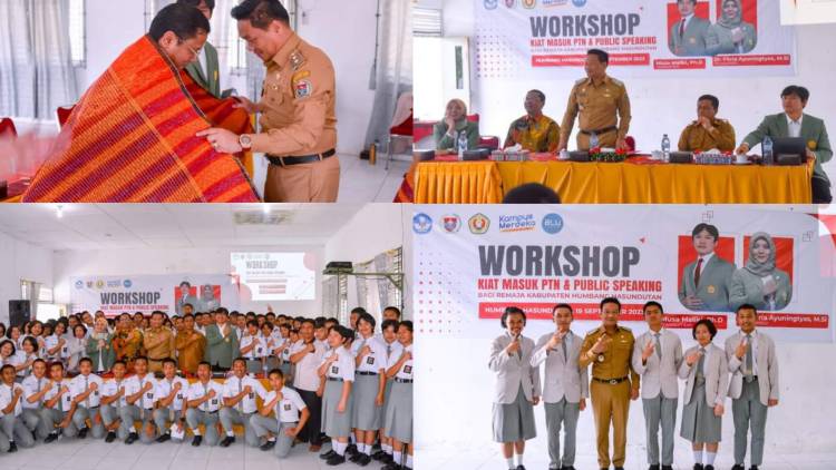 Wakil Bupati Buka Workshop Kiat Masuk PTN Dan Public Speaking Di Humbahas