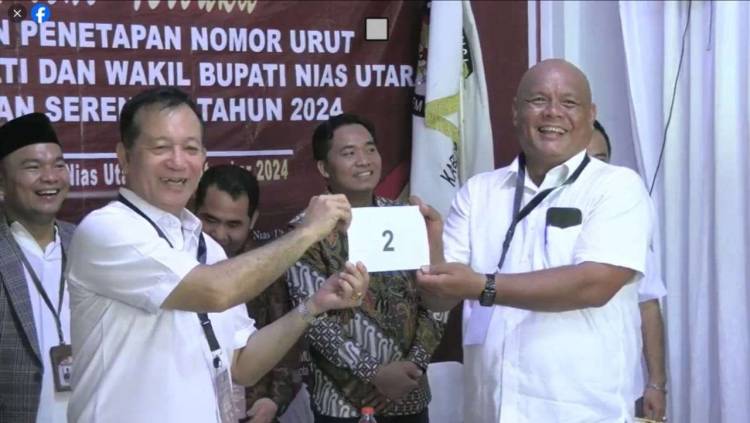 Lawan Kotak Kosong, Paslon di Nias Utara Nomor Urut 2