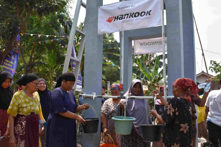 Hankook Tire Bangun Instalasi Pompa Air untuk Mendukung Ketersediaan Air Bersih bagi Ratusan Kepala Keluarga di Bekasi