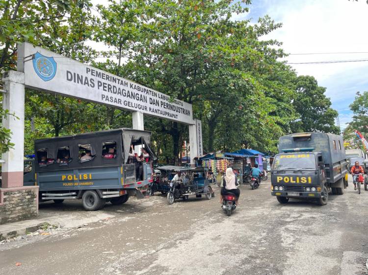 Polres Labuhanbatu Gelar Patroli Skala Besar Upaya Ciptakan Situasi Kondusif