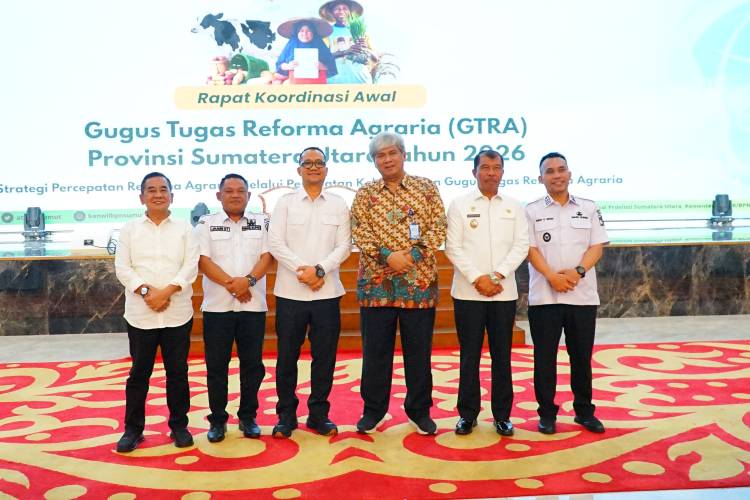 Wabup Labuhanbatu Hadiri Rakor Awal Gugus Tugas Reforma Agraria Sumut 2026