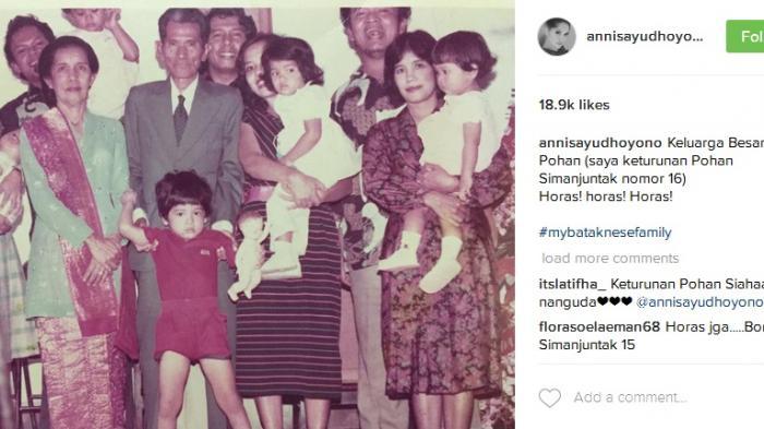 Hebooh Pengakuan Annisa Yudhoyono Orang Batak di Instagram