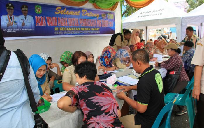 Dispenda Buka Loket Pembayaran Dekat kantor Pos Besar Medan