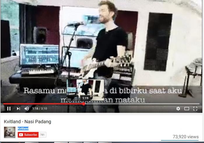 Heboh! Nasi Padang, Cerita Musisi Norwegia Saat di Indonesia