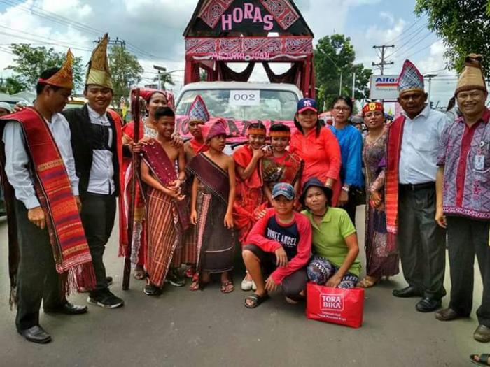 Kontingen Warga Batak Ramaikan Karnaval HUT Kabupaten Musi Bayuasin