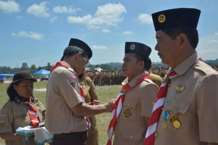 Ini Pengurus Baru Kwarcab Pramuka Humbahas 2017-2022 yang Dikukuhkan