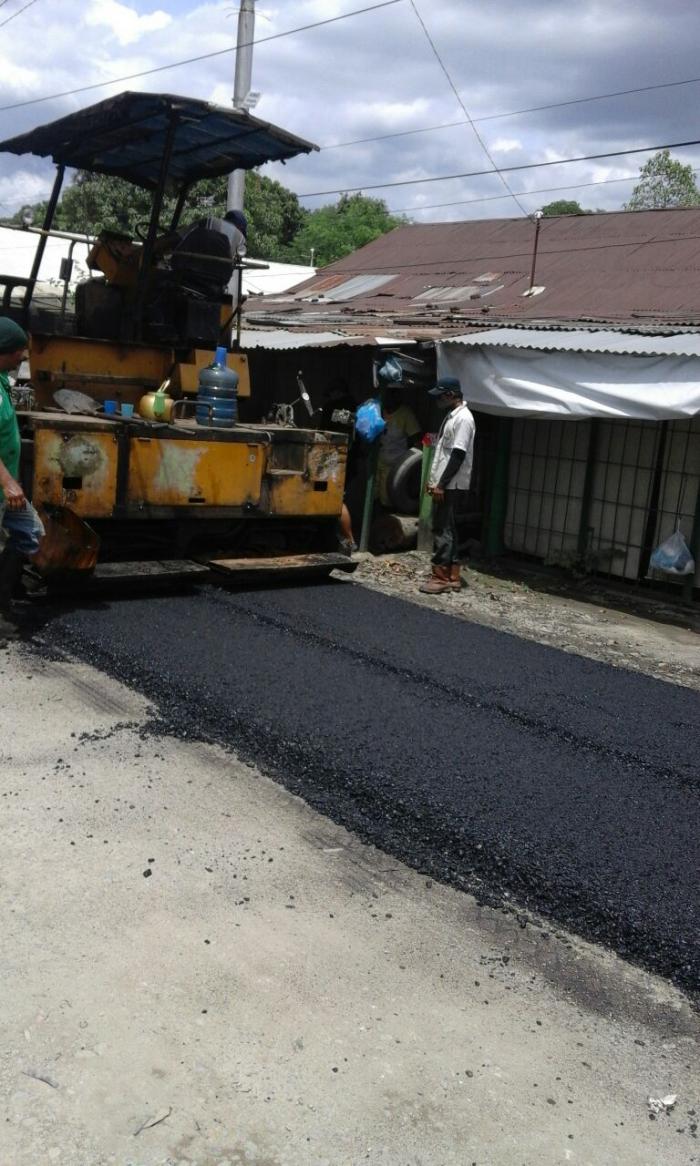 Jalan Mukhtar Basri Mulai Diaspal
