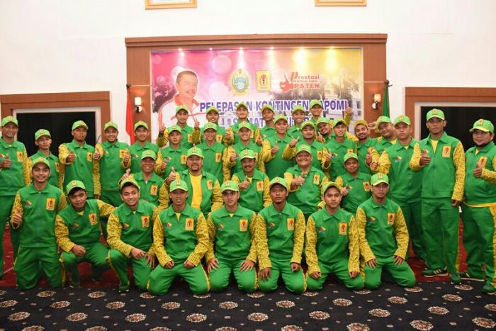 Gubernur Lepas Kontingen POMNas Sumut Ke Makassar