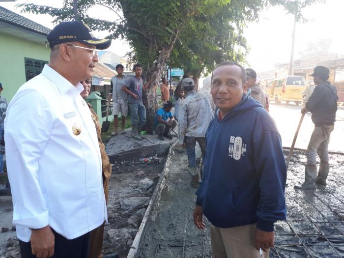 Wali Kota Cek Kualitas Pembetonan Jalan Gaperta