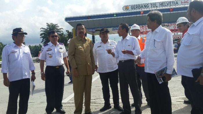 Gubernur Tinjau Persiapan Pintu Tol Helvetia