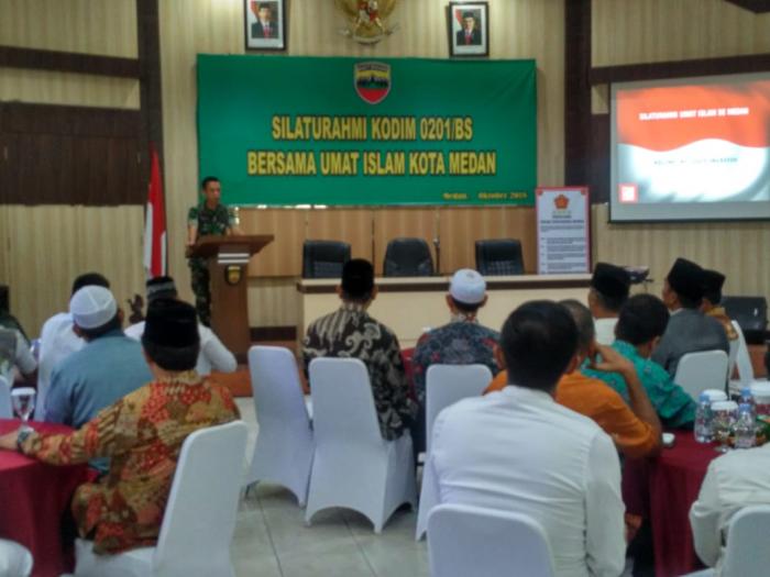Kodim 0201/BS Gelar Silaturahmi bersama Umat Islam Kota Medan