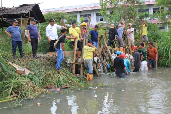 Wakil Wali Kota Tinjau Benteng Parit AMD Jebol di Marelan