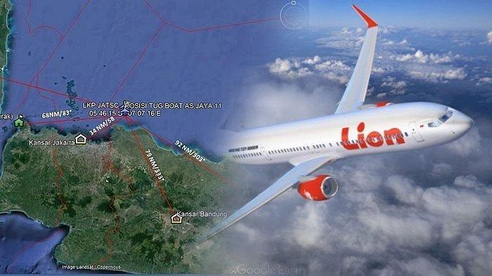 Pesawat Lion Air JT 610 Jakarta - Pangkal Pinang Terjatuh di Perairan Karawang, Jawa Barat