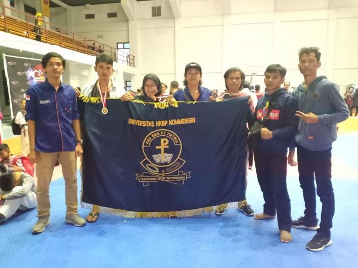 Mahasiswa UHN Medan Unjuk Diri di Open Taekwondo Unsyah Cup 2019