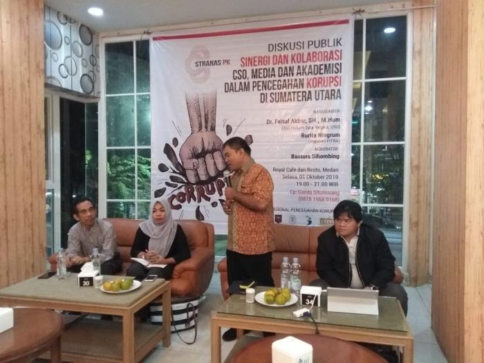 Stranas PK Gelar Diskusi Publik Pencegahan Korupsi di Sumut