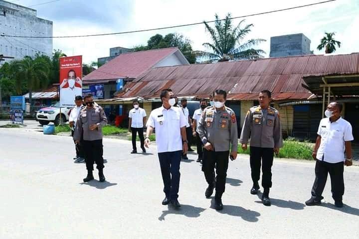 Kapolres Labuhanbatu Kunjungi Pembangunan Asrama Polsekta Kotapinang