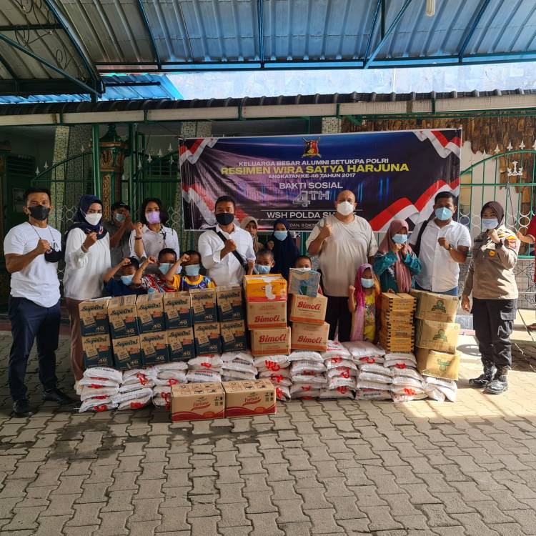 Hari Jadi Ke-4, SIP Angkatan 46 WSH Polda Sumut Berbagi Kasih ke Panti Asuhan