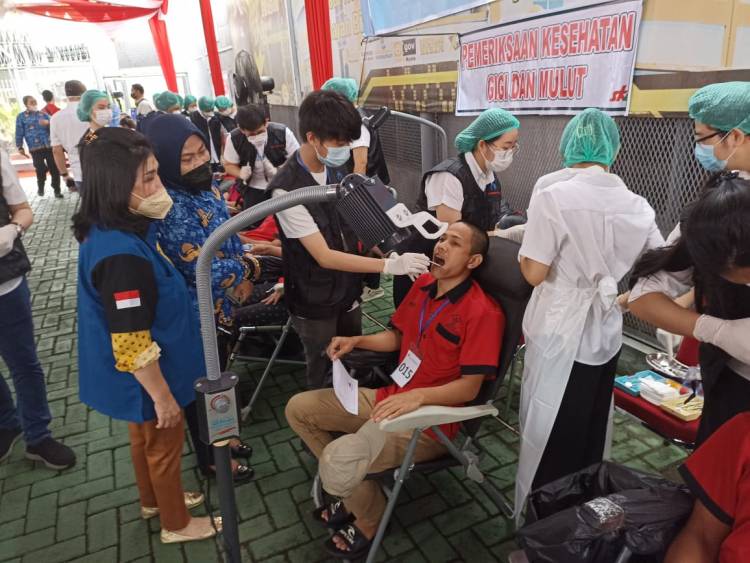 YSKI, INTI, dan PDGI Laksanakan Bakti Sosial di Lapas I Medan