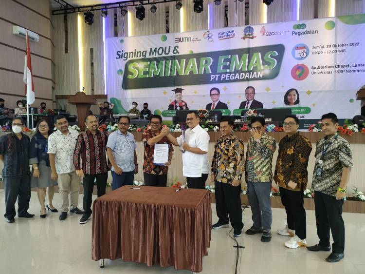 Pimpinan Wilayah Pegadaian Tantang Mahasiswa FEB UHN Medan Untuk Investasi Emas