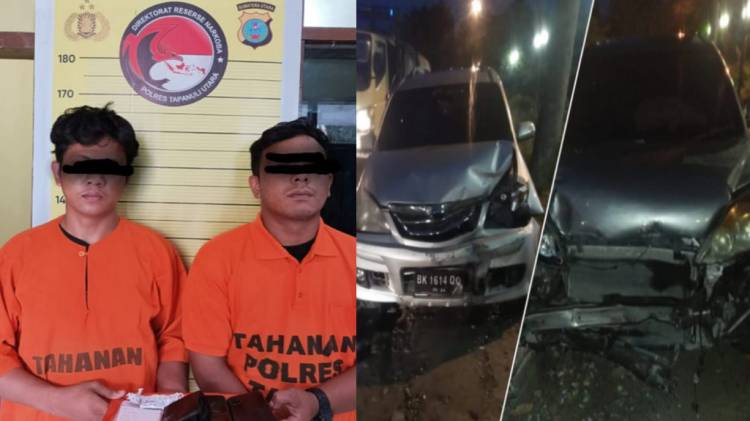 Polres Taput Ringkus Pengedar Narkoba Nekat Tabrak Mobil Polisi