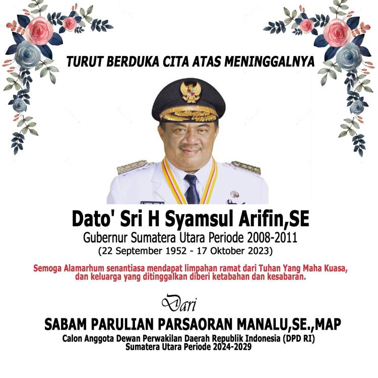 Syamsul Arifin Meninggal, Sabam Manalu: Beliau Tokoh Pemersatu