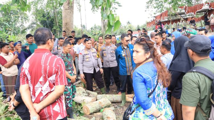 Kapolres Labuhanbatu Bersama Forkopimda, Tinjau Langsung Lokasi Bencana di Perkemahan Pramuka Compas 7