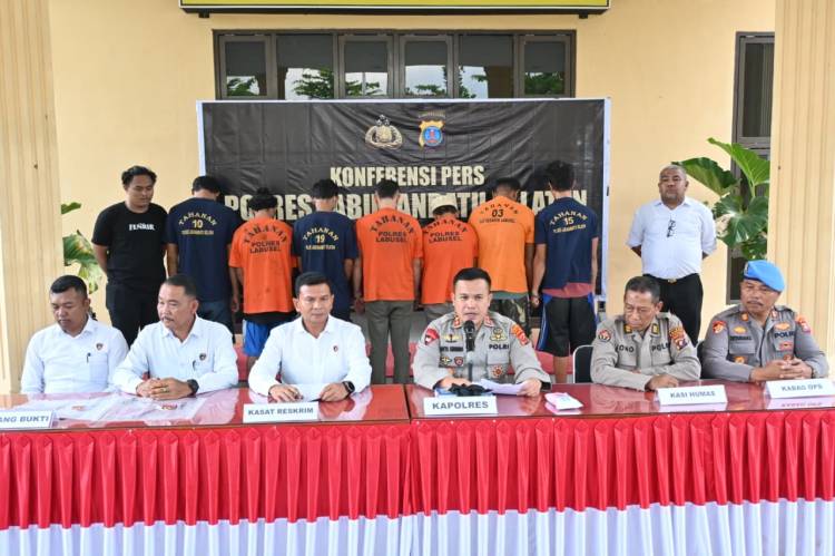 Sat Reskrim Polres Labuhanbatu Selatan Gelar Press Release Operasi Kewilayahan &ldquo;Kancil Toba 2025&rdquo;