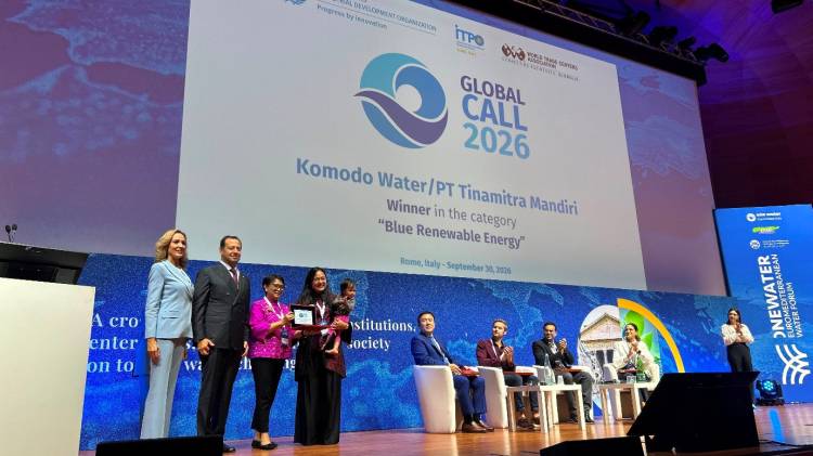 Perusahaan Asal Indonesia, Komodo Water, Raih Penghargaan UNIDO-WTCA Blue Economy untuk Inovasi &ldquo;Energi Terbarukan Biru&rdquo;, Buka Peluang Ekspansi ke Pasar Internasional