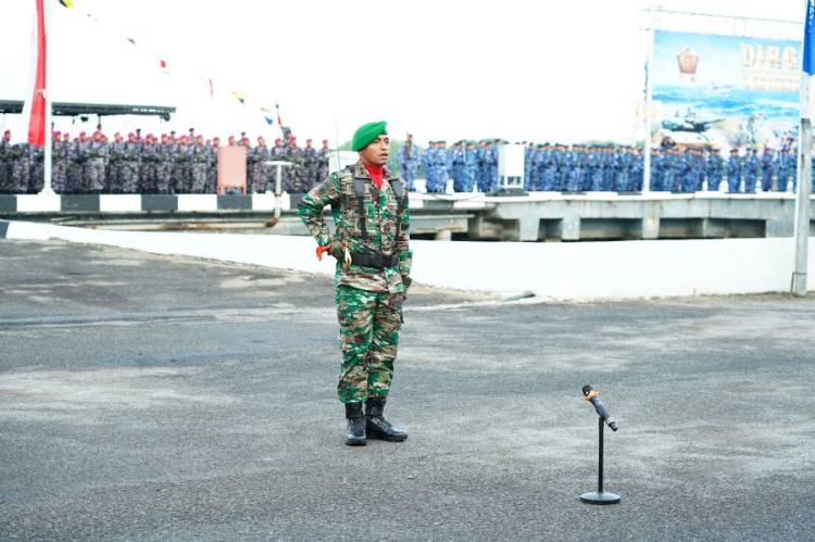 HUT ke-81 TNI di Sumut Digelar di Belawan, 703 Prajurit Tiga Matra Bersatu
