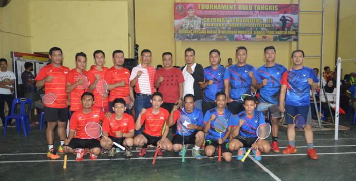 Turnamen Bulutangkis Open Marinir Cup II Keluar PB Prisma A Sebagai Juara Pertama