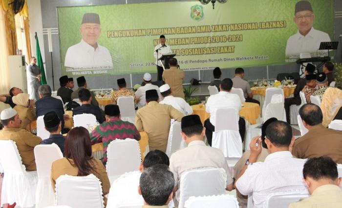 Pimpinan Baznas Medan Dikukuhkan