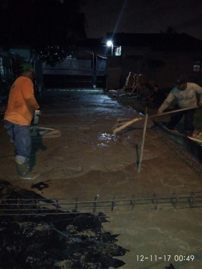 Dinas PU Beton Jalan Kaplataru Medan