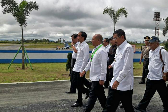 Presiden Jokowi di Silangit
