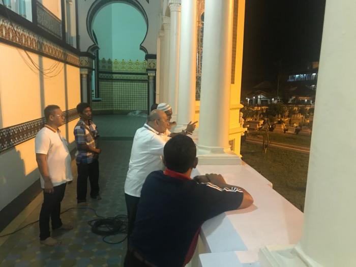 Wali Kota Tinjau Renovasi Masjid Raya Al Mashun