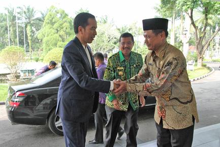 Presiden Jokowi Mampir di Gubernuran