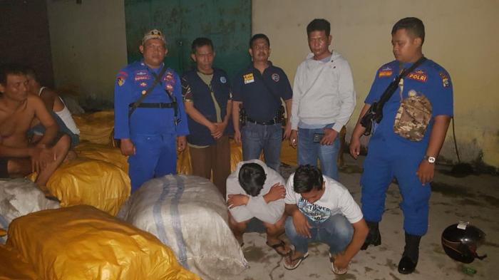 Empat Tersangka dan 38 Ball Pakaian Bekas Diamankan Ditpolair Deliserdang