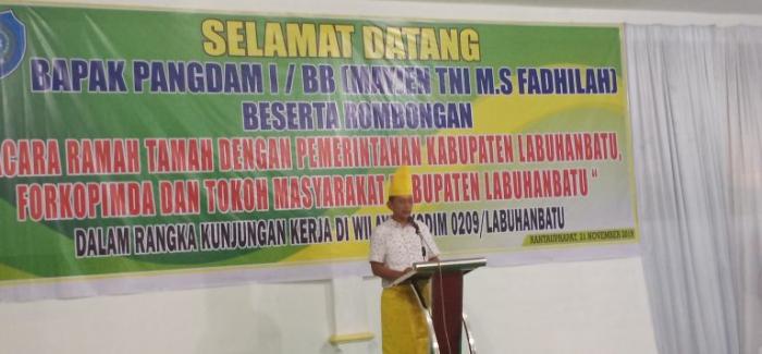 Pangdam 1 Bukit Barisan Ramah Tamah Bersama Forkopimda Labuhanbatu